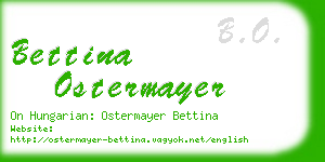 bettina ostermayer business card